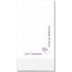 Corner Text with Champagne Glasses Design Guest Towels Image 3 of 4